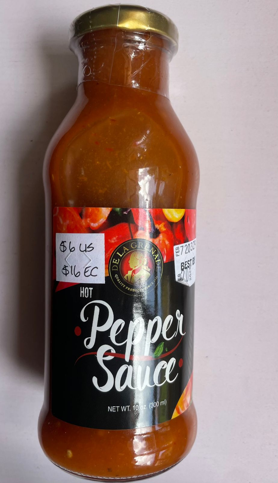 Pepper Sauce Large 10 oz De La Grenade