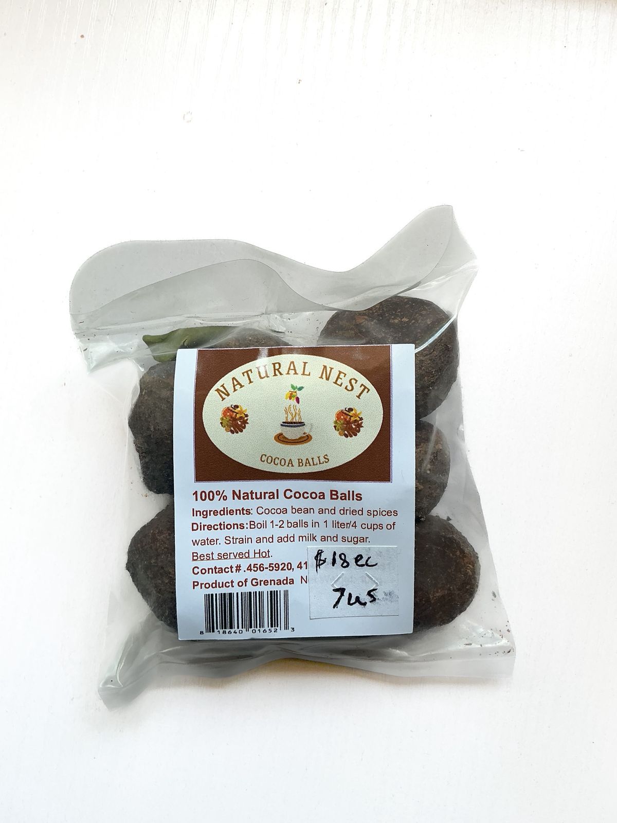 NATURAL NEST COCOA TEA BALLS