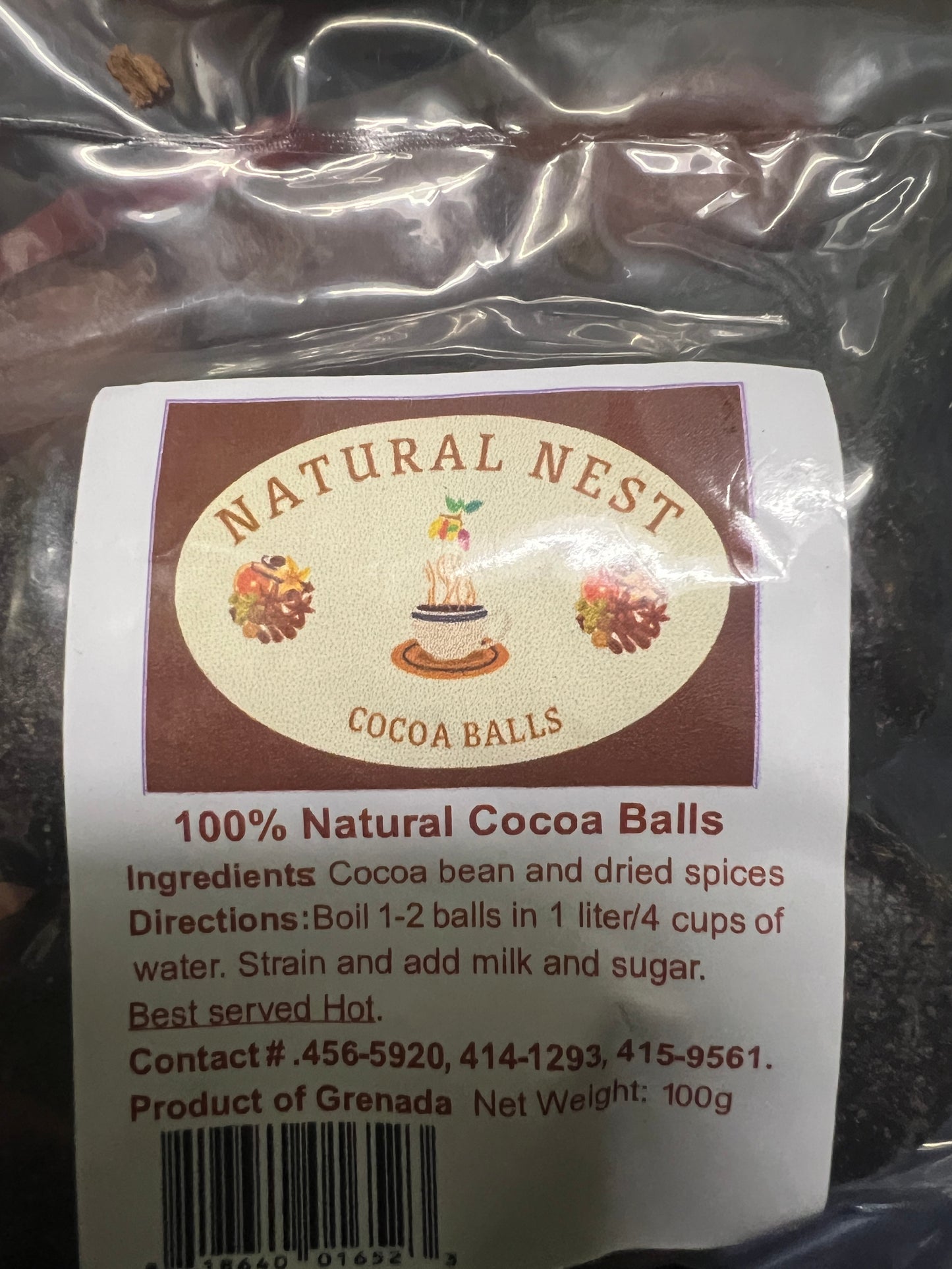 NATURAL NEST COCOA TEA BALLS