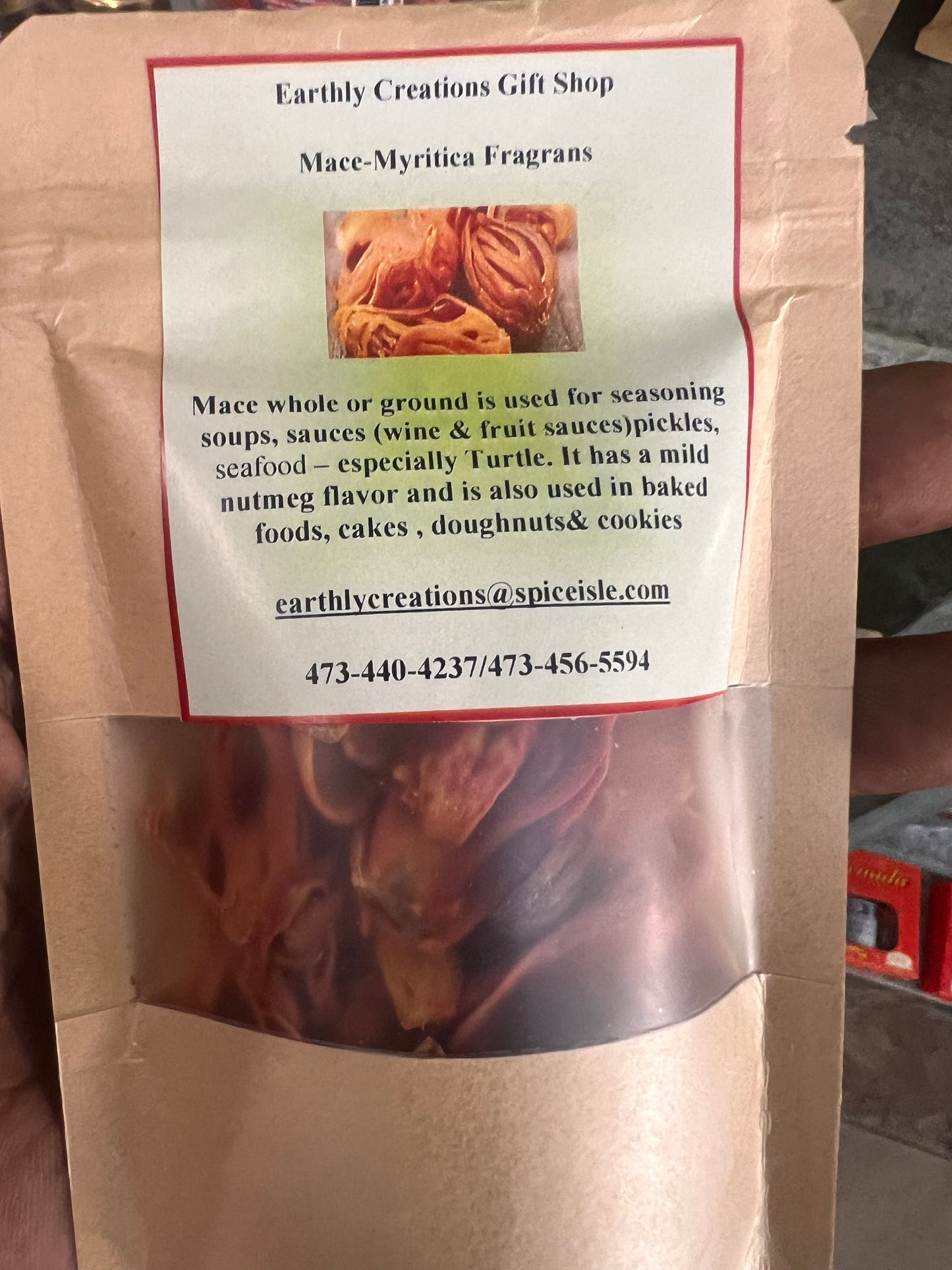 Whole Dried Mace (Earthly Creations)