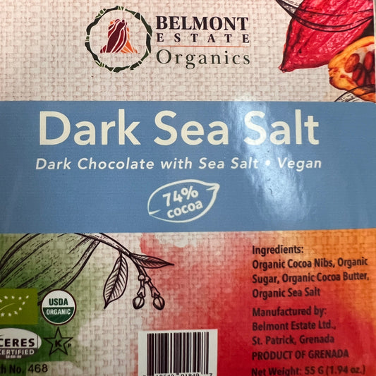 74% Dark Sea Salt Belmont Estate Chocolate