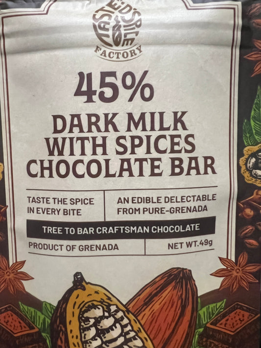 45% Dark Milk Spices Taste The Spice Chocolate