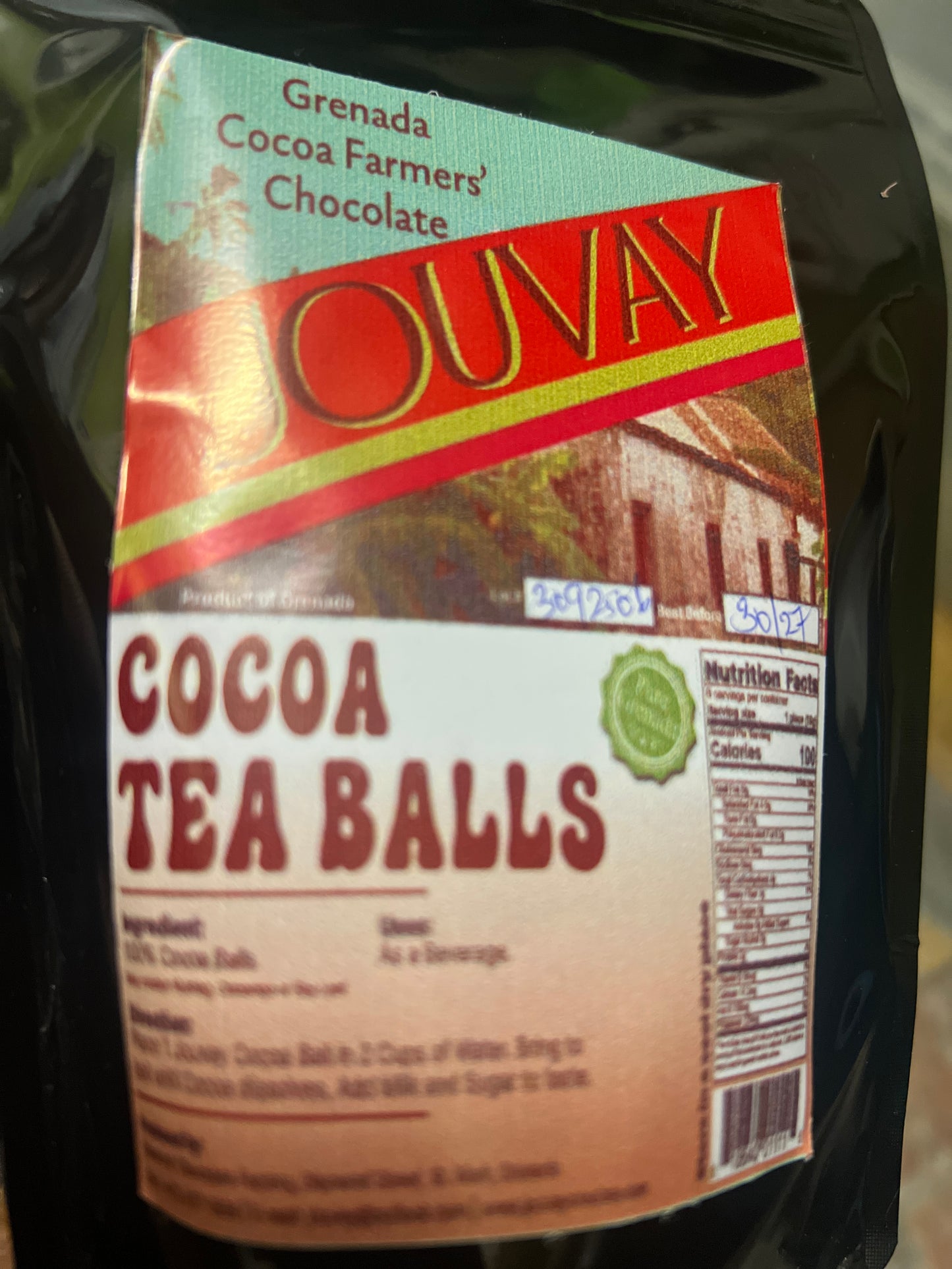 Cocoa tea balls (Jouvay) Large