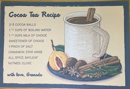 COCOA TEA POSTCARD