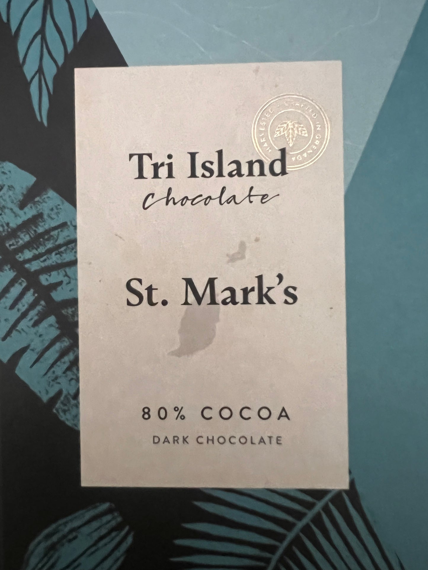 80% Dark Chocolate Tri-Island Chocolate