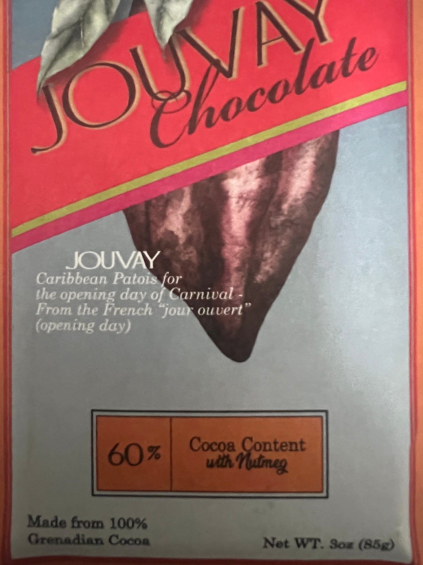60% Dark Chocolate Nutmeg Jouvay Chocolate