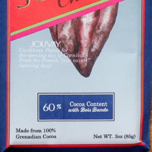 60% Bois Bande Dark Chocolate Jouvay Chocolate