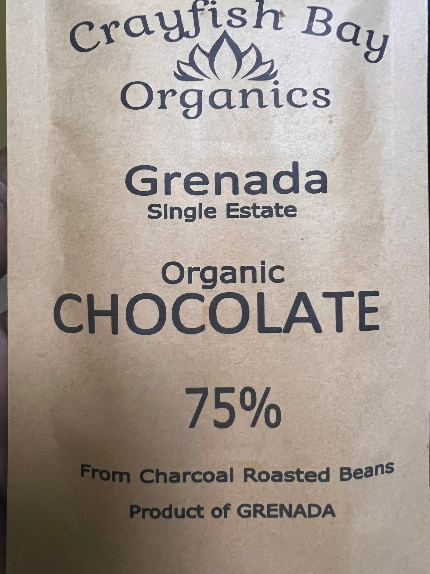 75% Crayfish Bay Chocolate 50g