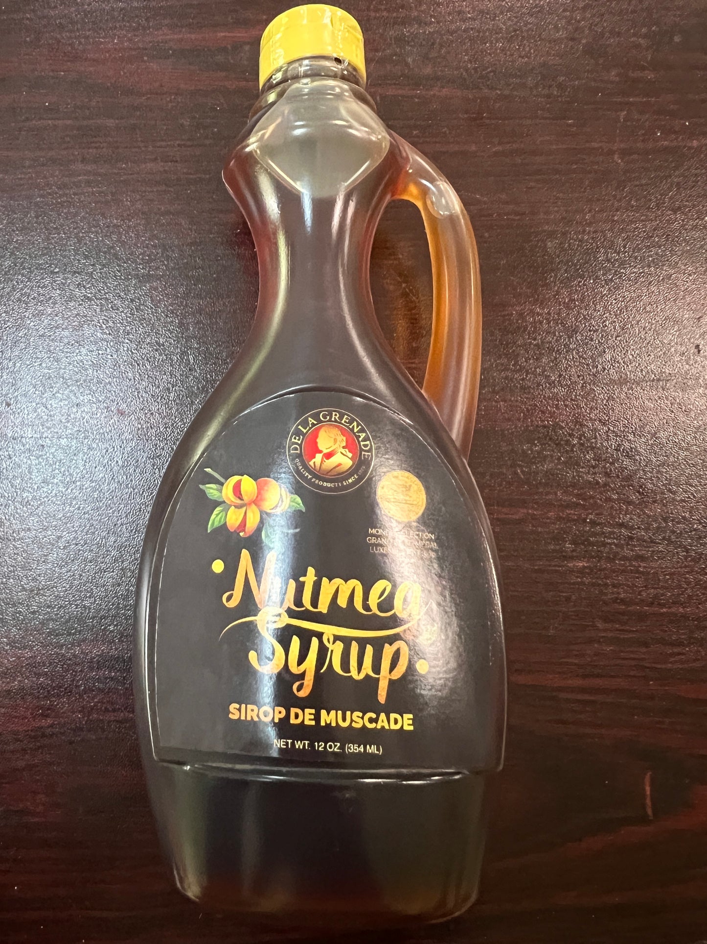 Nutmeg Syrup Large 12 oz De La Grenade